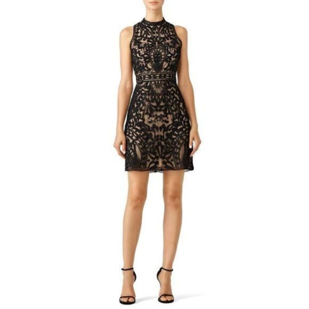 PARKER Black Lace Sleeveless Caddie Dress XS/ US 0